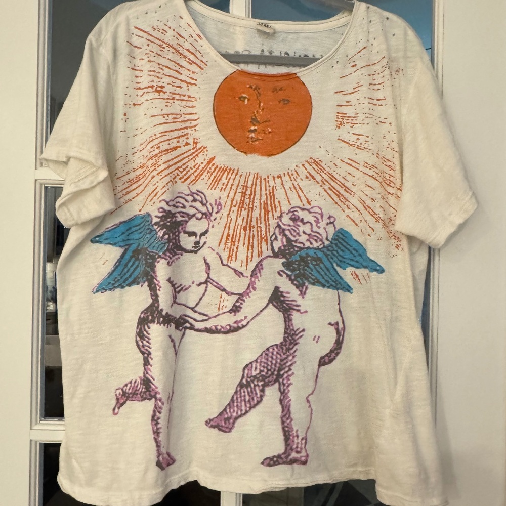 Magnolia Pearl “Sun Within” T shirt … off white…one size  (os)